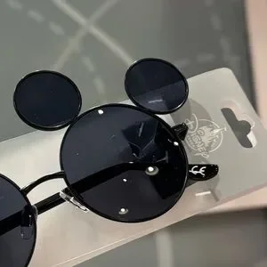 NWT! DISNEY PARKS Mickey Mouse Ear Black Tinted Sunglasses Disney Parks Mickey Mouse Ear Icon Sunglasses Adult UV  main image 3